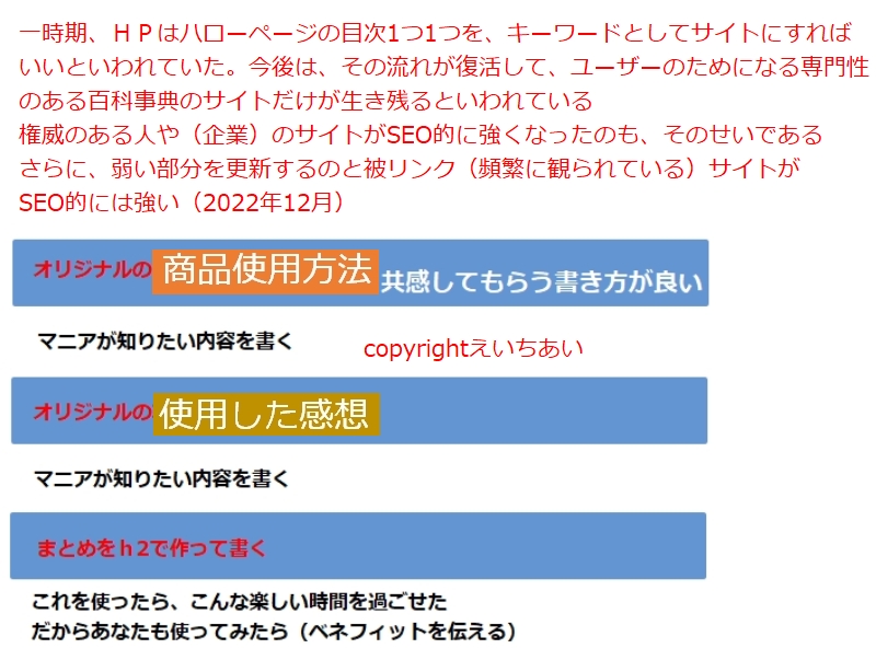 物販アフィリエイトブログ内容を詳細に書く